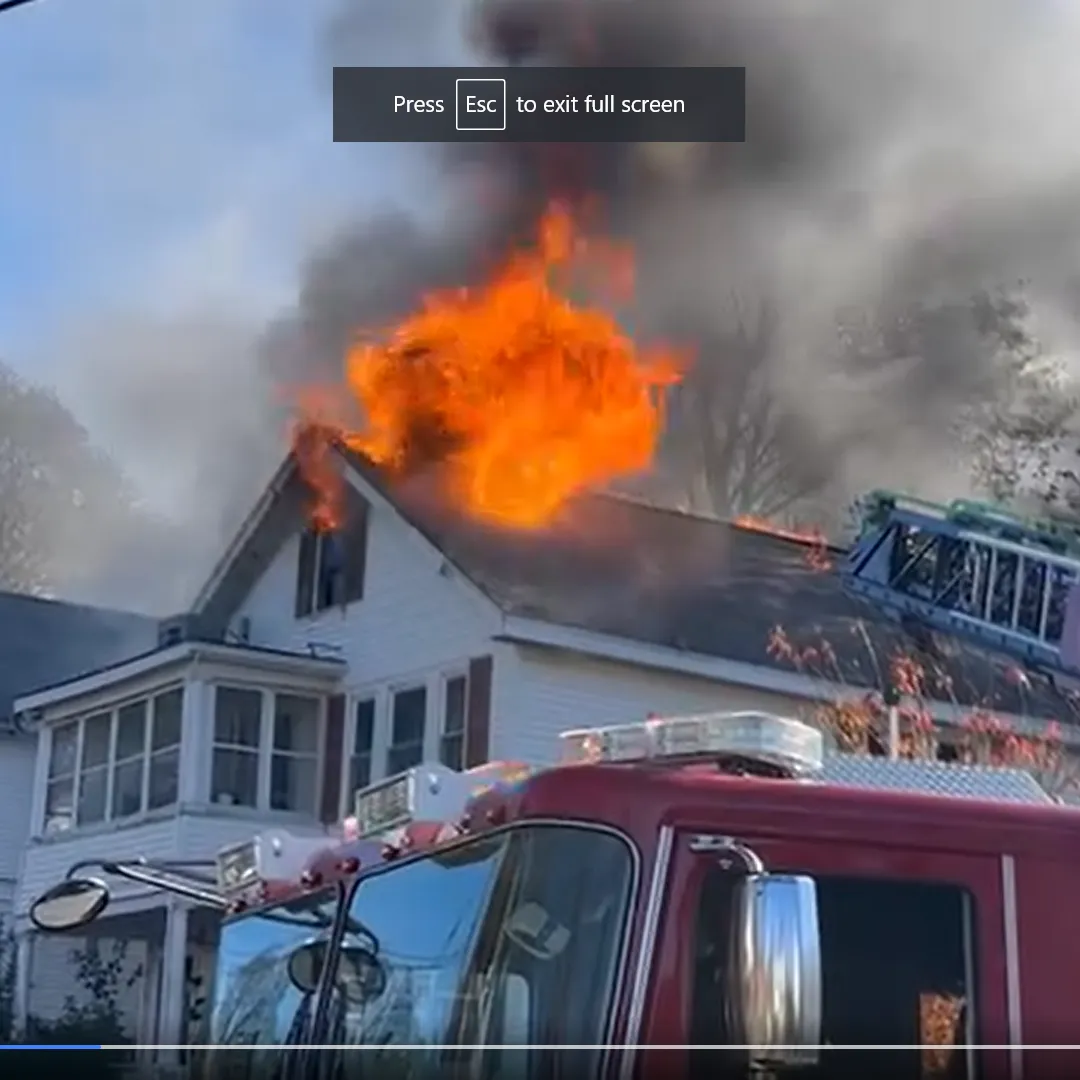 Fire destroys home on Lebanon Street